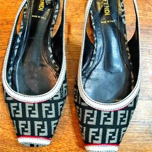 Fendi 100% Zucchino Ballerina flats size 38/8